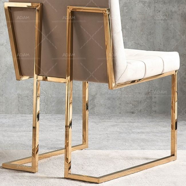 Tufted Fabric Dining Chair-4