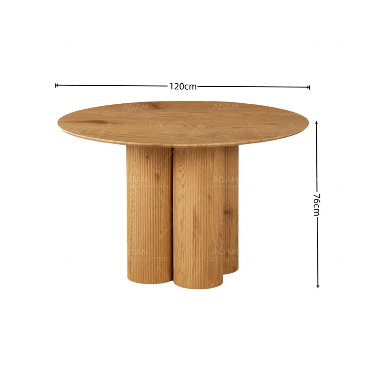 veneer paper mdf dining table-size